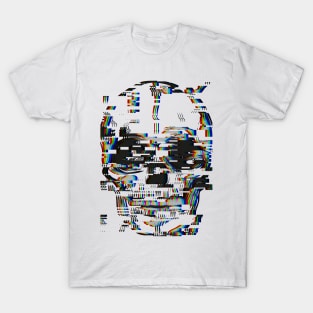 Graphic skull with glitch effect T-Shirt